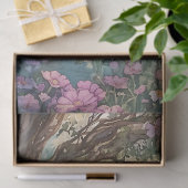 Papier Mousseline Fée enchantée assise sous une décomposition d'arbr (Cadeau)