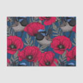 Papier Mousseline Fée et pavots (Recto)