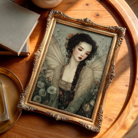 Papier Mousseline Fée Ethérée dans le jardin Fleur sauvage Découpage