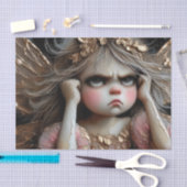 Papier Mousseline Fée Mignonne Avec Un Décopage D'Attitude (Artisanat)