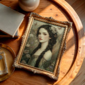 Papier Mousseline Fée mystique avec couronne florale et papillons