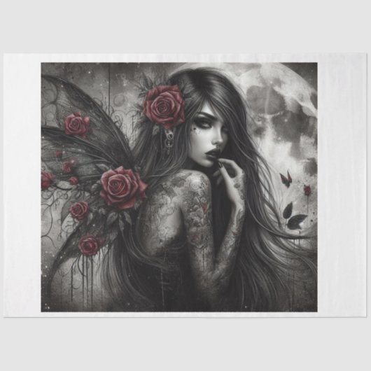 Papier Mousseline Fée nocturne (Recto)