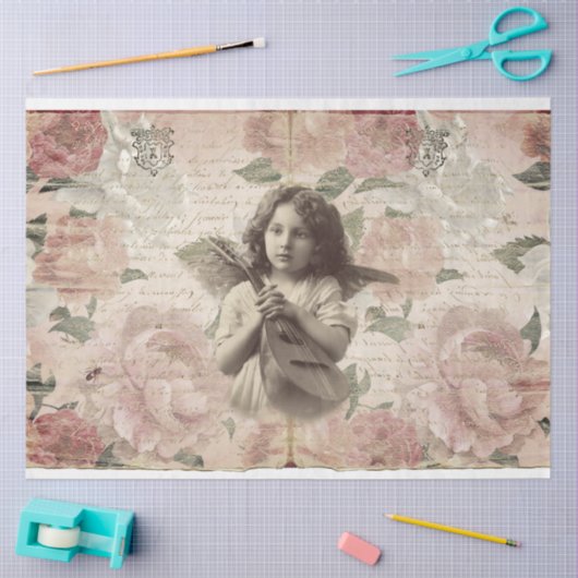 Papier Mousseline Fée ou enfant ange (Artisanat)