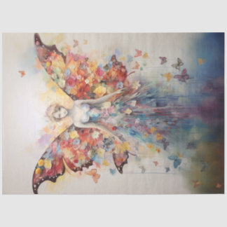 Papier Mousseline Fée papillon gras