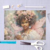 Papier Mousseline Fée rose (Artisanat)