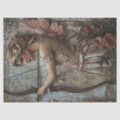 Papier Mousseline Fée rose avec découpage de flèche (Recto)