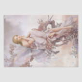 Papier Mousseline Fée rose vintage (Recto)