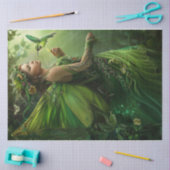 Papier Mousseline Fée verte (Artisanat)