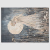 Papier Mousseline Fée Whimsical Lune en Découpage Fleur sauvage (Recto)