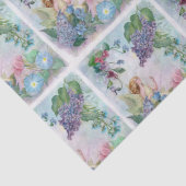 Papier Mousseline Féerie Lilac illustrée (Détail)