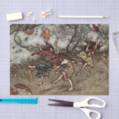 Papier Mousseline "Fées d'automne" par Arthur Rackham (Artisanat)