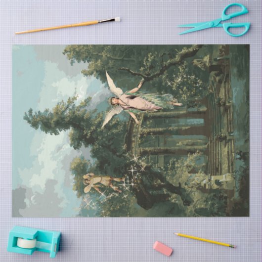 Papier Mousseline Fées Enchanted Forest Woods Twinkle Découpage (Artisanat)