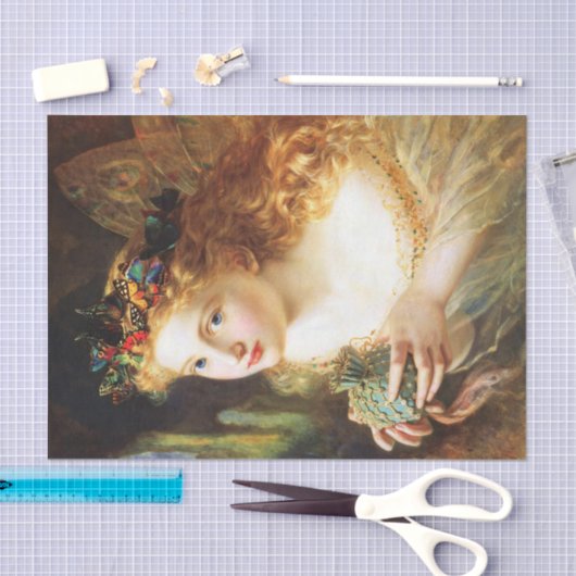 Papier Mousseline Fées Fées Papillons papillons Découpage (Artisanat)