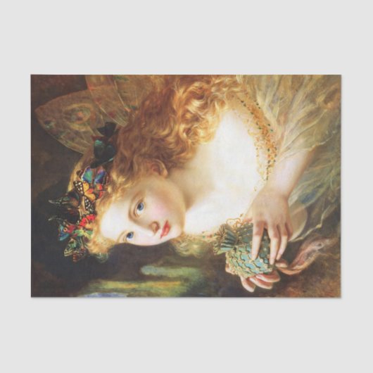 Papier Mousseline Fées Fées Papillons papillons Découpage (Recto)