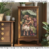 Papier Mousseline Fées Hydrangea Enchantées En Pluie Découpage ED2L