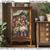 Papier Mousseline Fées Hydrangea Enchantées En Pluie Découpage ED2R