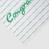 Papier Mousseline Félicitation ! Répétition du script Décontracté ve (Détail)