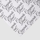 Papier Mousseline Félicitations gris blanc noir cours de script pers (Détail)