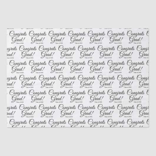 Papier Mousseline Félicitations gris blanc noir cours de script pers (Recto)