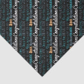 Papier Mousseline Félicitations Mots De Typographie Moderne (Détail)