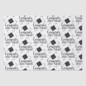 Papier Mousseline Félicitations Papier d'enveloppement Grad 2024 (Recto)