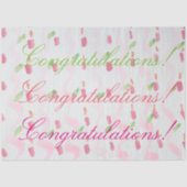 Papier Mousseline Félicitations Papier Tissu (Recto)