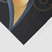 Papier Mousseline Feline Art déco avec décolpage élégance (Détail)