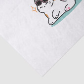 Papier Mousseline Feline fin au soleil - Chat Tropical relaxé (Détail)