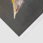 Papier Mousseline Feline guerrier chat couleurs vives découpage (Détail)