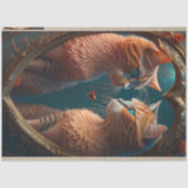 Papier Mousseline Feline lovers. Cats in love découpage (Recto)