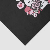 Papier Mousseline Feline the Love - Design de chat de la belle Valen (Détail)