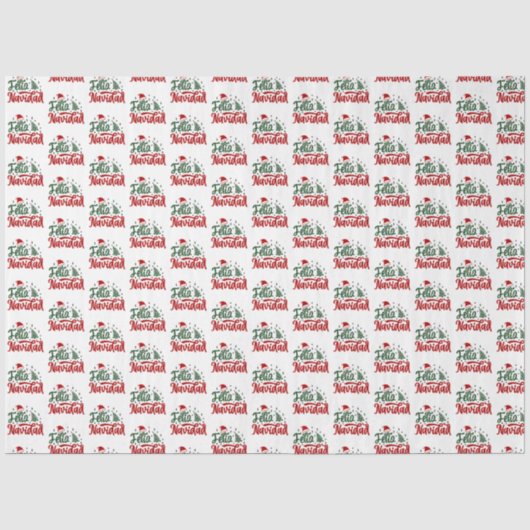 Papier Mousseline Feliz Navidad (Recto)