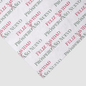 Papier Mousseline Feliz Navidad y Prospero Año Nuevo (Détail)