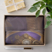 Papier Mousseline Feminine steampunk woman tissue paper Decoupage (Cadeau)