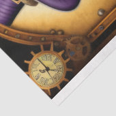 Papier Mousseline Feminine steampunk woman v17 tissue paper Decoupag (Détail)