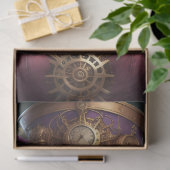 Papier Mousseline Feminine steampunk woman v3 tissue paper Decoupage (Cadeau)