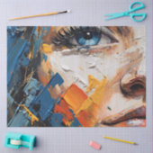 Papier Mousseline Femme Abstraite I (Artisanat)