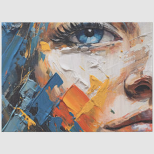 Papier Mousseline Femme Abstraite I