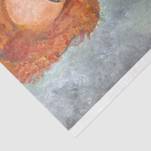 Papier Mousseline Femme aux cheveux rouges, Modigliani (Détail)