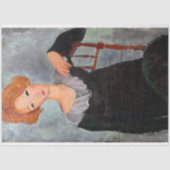 Papier Mousseline Femme aux cheveux rouges, Modigliani (Recto)