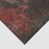 Papier Mousseline Femme aux lèvres rouges Découpage (Détail)