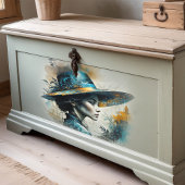 Papier Mousseline Femme avec casquette - découpage -