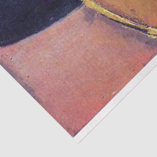 Papier Mousseline Femme avec grand Casquette, Modigliani (Détail)