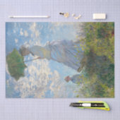 Papier Mousseline Femme avec un parasol par Monet Shabby Chic (Artisanat)