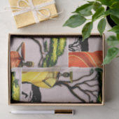 Papier Mousseline Femme dans le jardin (Cadeau)