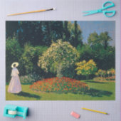 Papier Mousseline Femme dans un jardin, Monet (Artisanat)