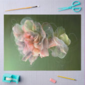 Papier Mousseline Femme de découpage au design floral complexe (Artisanat)