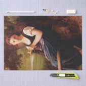 Papier Mousseline Femme de tricot par William-Adolphe Bouguereau (Artisanat)