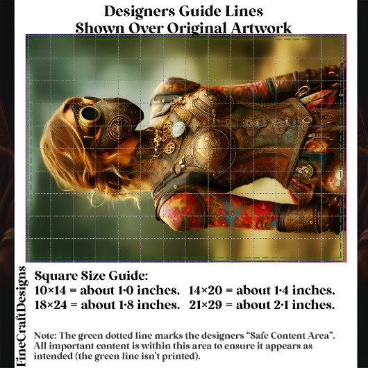 Papier Mousseline Femme dystopique Steampunk, Armor EK3R Découpage