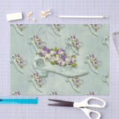 Papier Mousseline Femme élégante florale de chaussure de Paris (Artisanat)